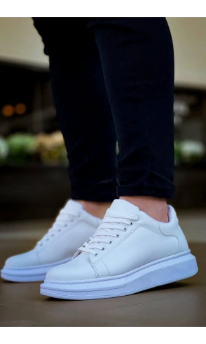 KB-X500  Kuback Bağcıklı Beyaz  Günlük Erkek Ayakkabı