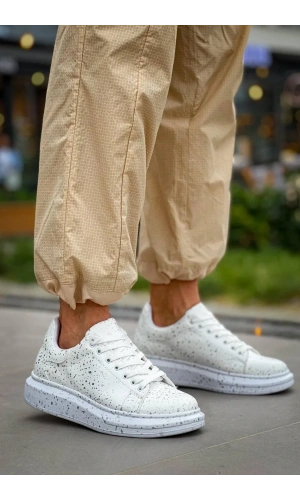 KB-X500  Kuback  Beyaz Silwer  Bağcıklı  Günlük Erkek  Ayakkabı