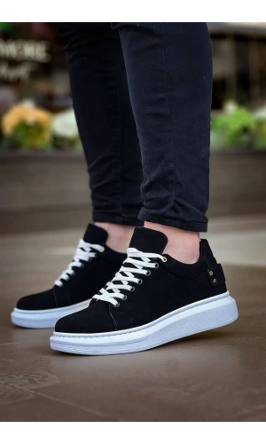 KB047  Kuback Siyah Süet Günlük Erkek  Ayakkabı