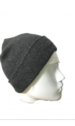 Kışlık Tam Kalıp Çocuk Triko Bere - Antrasit