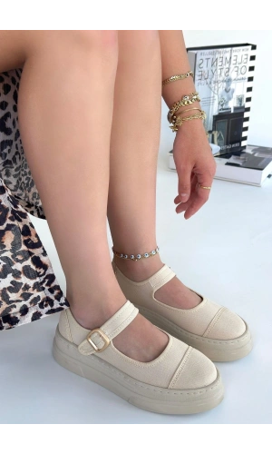 Lunni Bej Keten Spor Ayakkabı