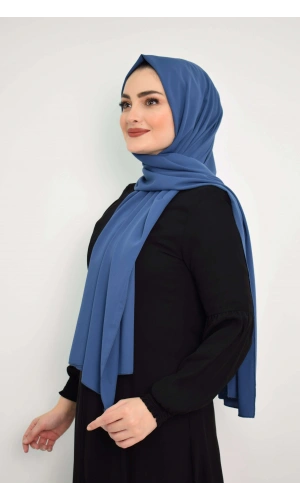Medine İpeği Şal MC1115 İndigo