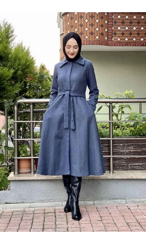 Mevlana Kaşe Kaban Lacivert