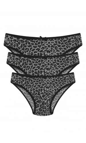 Moda Çizgi 3lü Külot Gri 40261