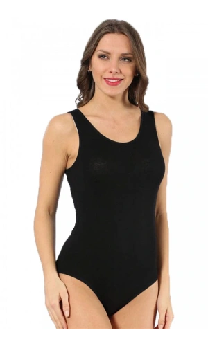 Moda Çizgi Bayan Kalın Askılı Body 238