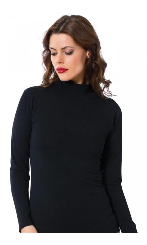 Moda Çizgi Bayan Uzun Kol Boğazlı Body 247