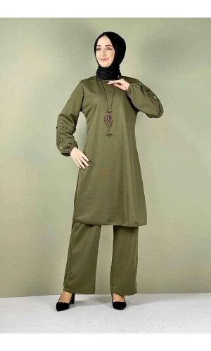 Moda Çizgi Büyük Beden Tesettür Takım