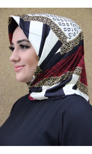 Moda Çizgi Desenli Eşarp
