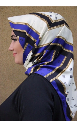Moda Çizgi Desenli Eşarp