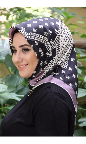 Moda Çizgi Desenli Eşarp