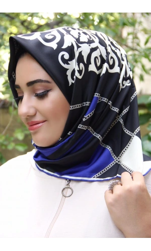 Moda Çizgi Desenli Eşarp