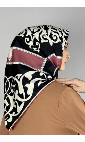 Moda Çizgi Desenli Eşarp