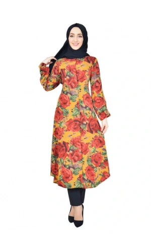 Moda Çizgi Desenli Tunik