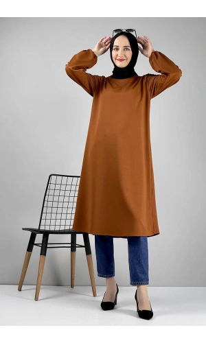 Moda Çizgi Desenli Tunik