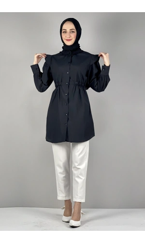 Moda Çizgi Desenli Tunik