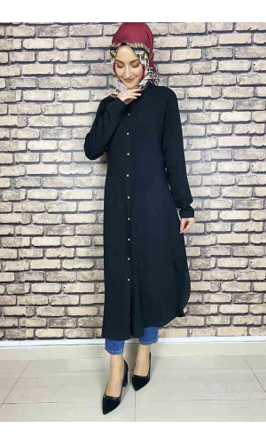 Moda Çizgi Desenli Tunik