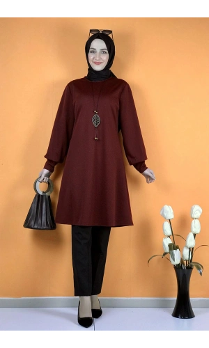 Moda Çizgi Desenli Tunik