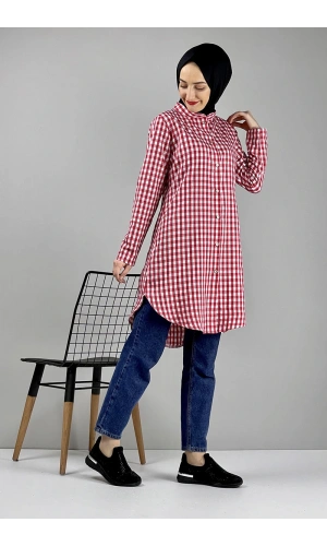 Moda Çizgi Desenli Tunik