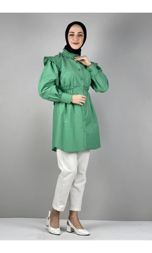 Moda Çizgi Desenli Tunik