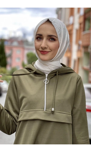 Moda Çizgi Desenli Tunik