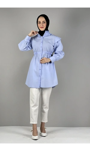 Moda Çizgi Desenli Tunik