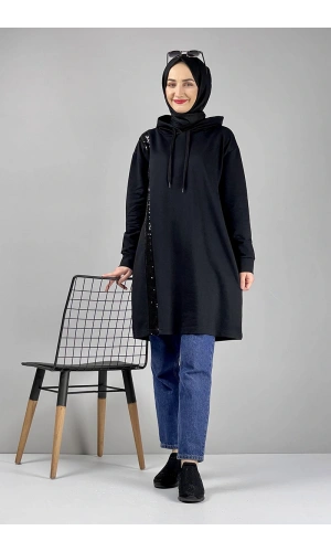 Moda Çizgi Desenli Tunik