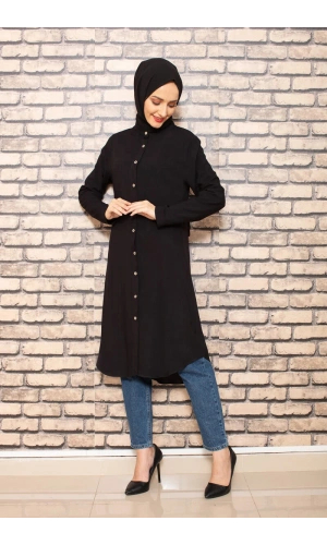 Moda Çizgi Desenli Tunik