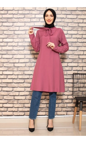 Moda Çizgi Desenli Tunik