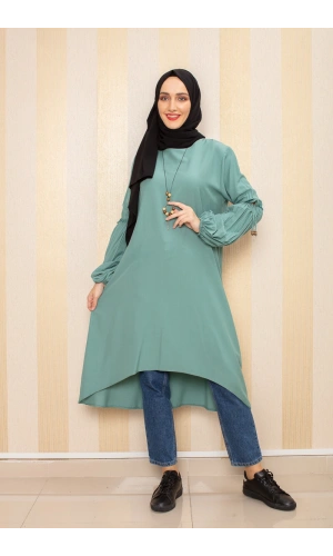 Moda Çizgi Desenli Tunik