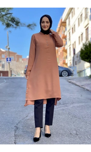 Moda Çizgi Desenli Tunik