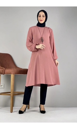 Moda Çizgi Desenli Tunik