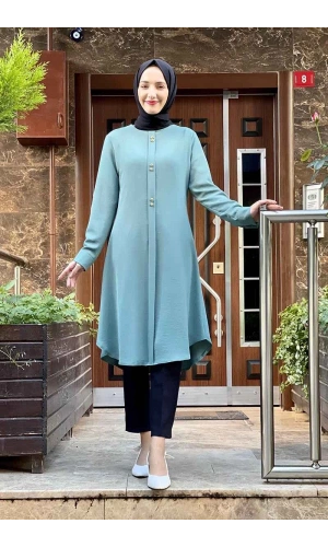 Moda Çizgi Desenli Tunik