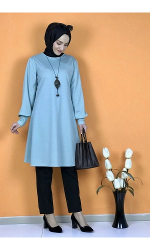 Moda Çizgi Desenli Tunik