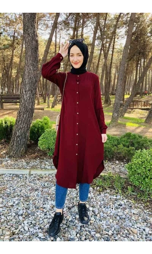 Moda Çizgi Desenli Tunik