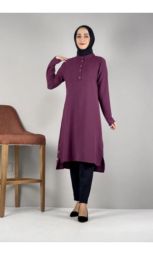 Moda Çizgi Desenli Tunik