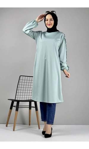 Moda Çizgi Desenli Tunik