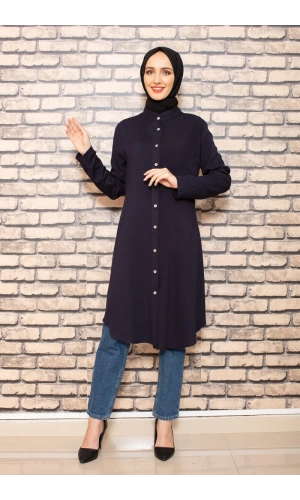 Moda Çizgi Desenli Tunik