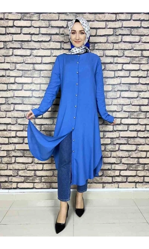 Moda Çizgi Desenli Tunik