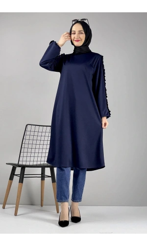 Moda Çizgi Desenli Tunik