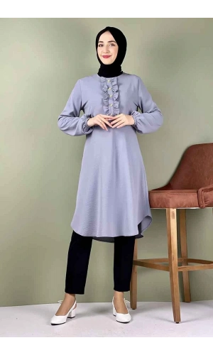 Moda Çizgi Desenli Tunik