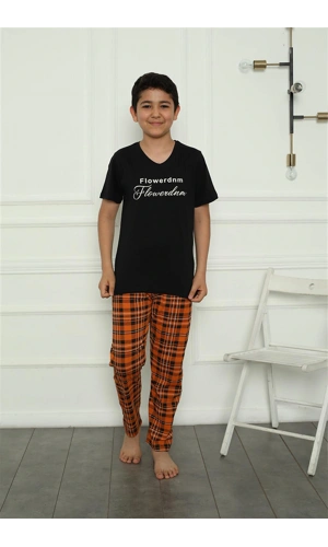Moda Çizgi Erkek Çocuk Penye Pijama Takım 20395