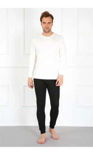 Moda Çizgi Erkek Pamuk Lacivert Tek Alt İçlik 19102