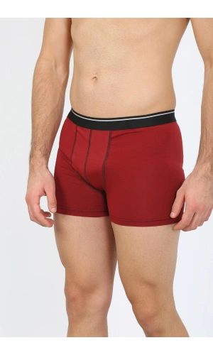 Moda Çizgi Erkek Pamuk Likralı Bordo 40133