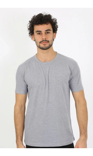 moda çizgi Erkek Sıfır Yaka Gri Penye Atlet 6567