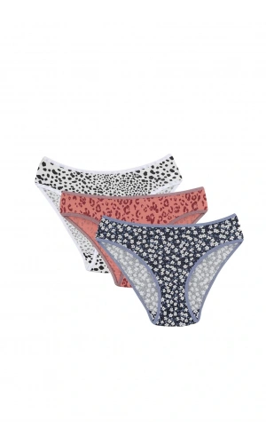 Moda Çizgi Kadın 3lü Külot 40249