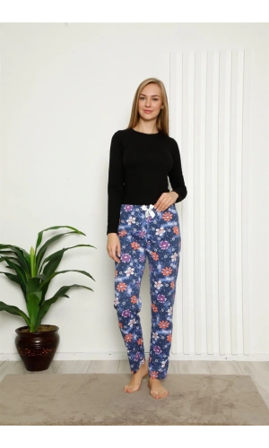 Moda Çizgi Kadın Alt Pijama