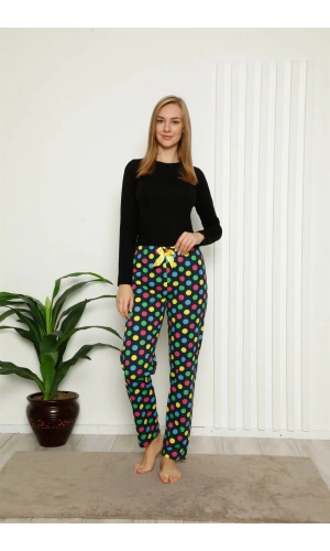 Moda Çizgi Kadın Alt Pijama