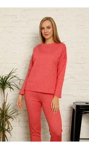 Moda Çizgi Kadın Pamuk Eşofman Takım 9036