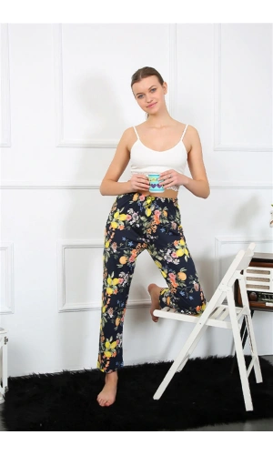 Moda Çizgi Kadın Pamuklu Alt Pijama 27463
