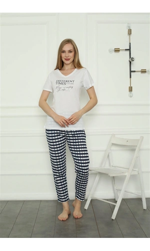 Moda Çizgi Kadın Penye Pijama Takım 4160